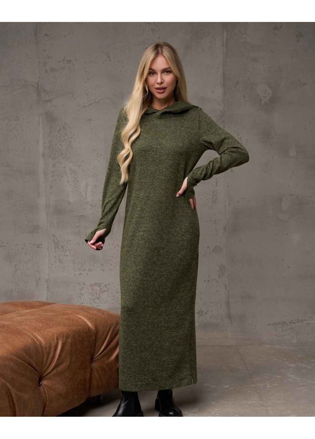 Оливкова (хакі) повсякденний сукні 14887 хакі ISSA PLUS