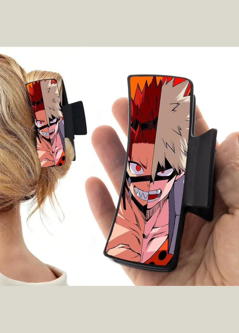 Заколка крабик для волос Аниме Моя геройская академия #0005 черный No Brand (315630626)