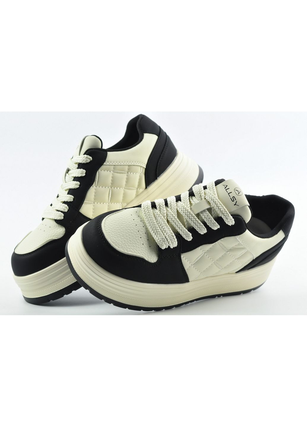 Кроссовки ALLSY чёрно-белые демисезоны (349226106)