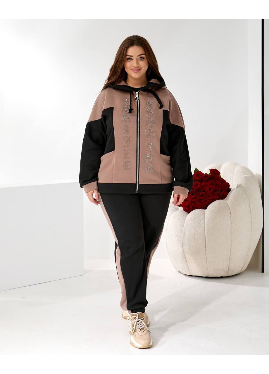 Стильный прогулочный костюм из трехнитки на флисе • ЗАМЕРЫ В ОПИСАНИИ DK/DL Мода без кордонів (370549294)