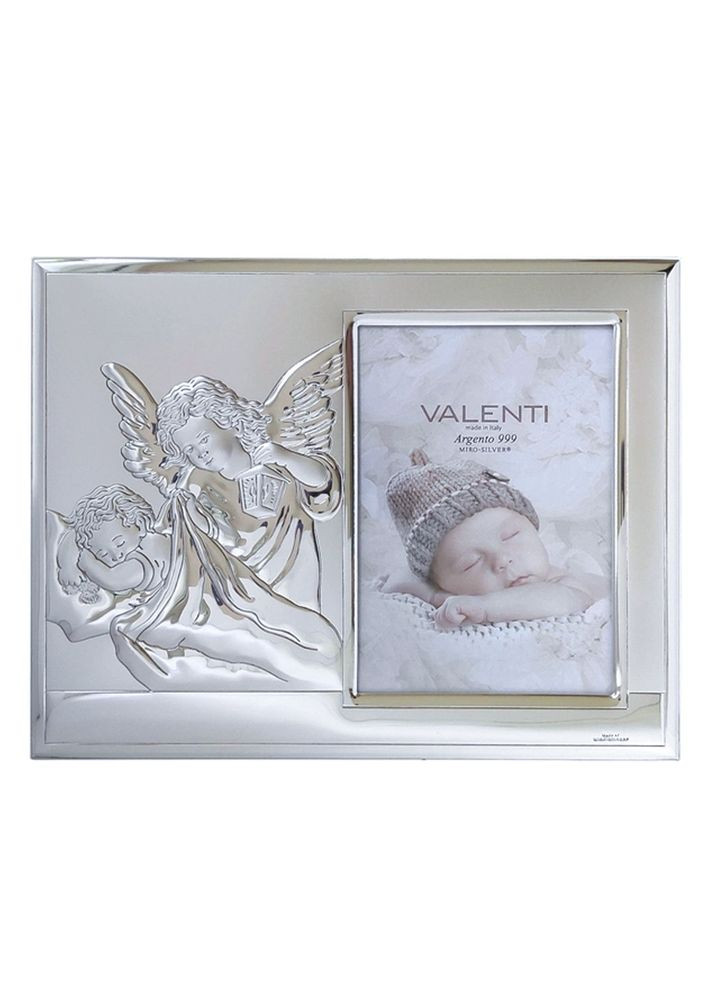 Серебряная фоторамка детская Ангел у ребенка (19,5 x 25 см) 51087 3XL Valenti (340112180)