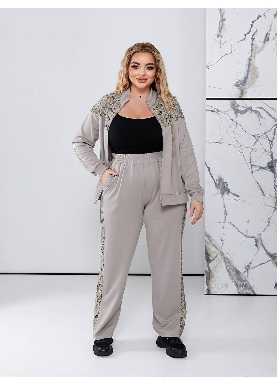 Костюм 2-ка з мереживними вставками — ЗАМІРИ В ОПИСІ DK/DL Мода без кордонів (372898350)