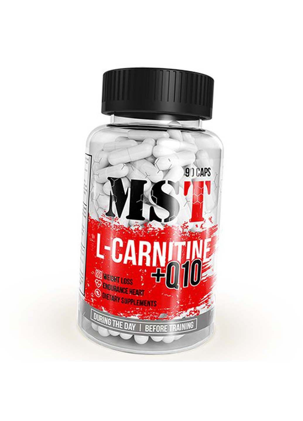 L-Карнитин с Коэнзимом Q10 L-carnitine+Q10 90капс MST (292710378)