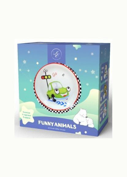 Набор детской посуды 3 пр. (YF6028 FUNNY CAR) Luminarc (319815852)