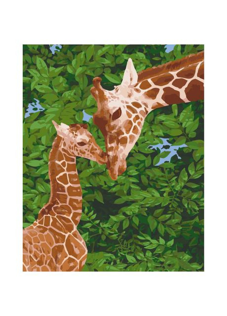 Картина за номерами Жирафеня з мамою 40 х 50 см (11637-AC) Art Craft (370259231)