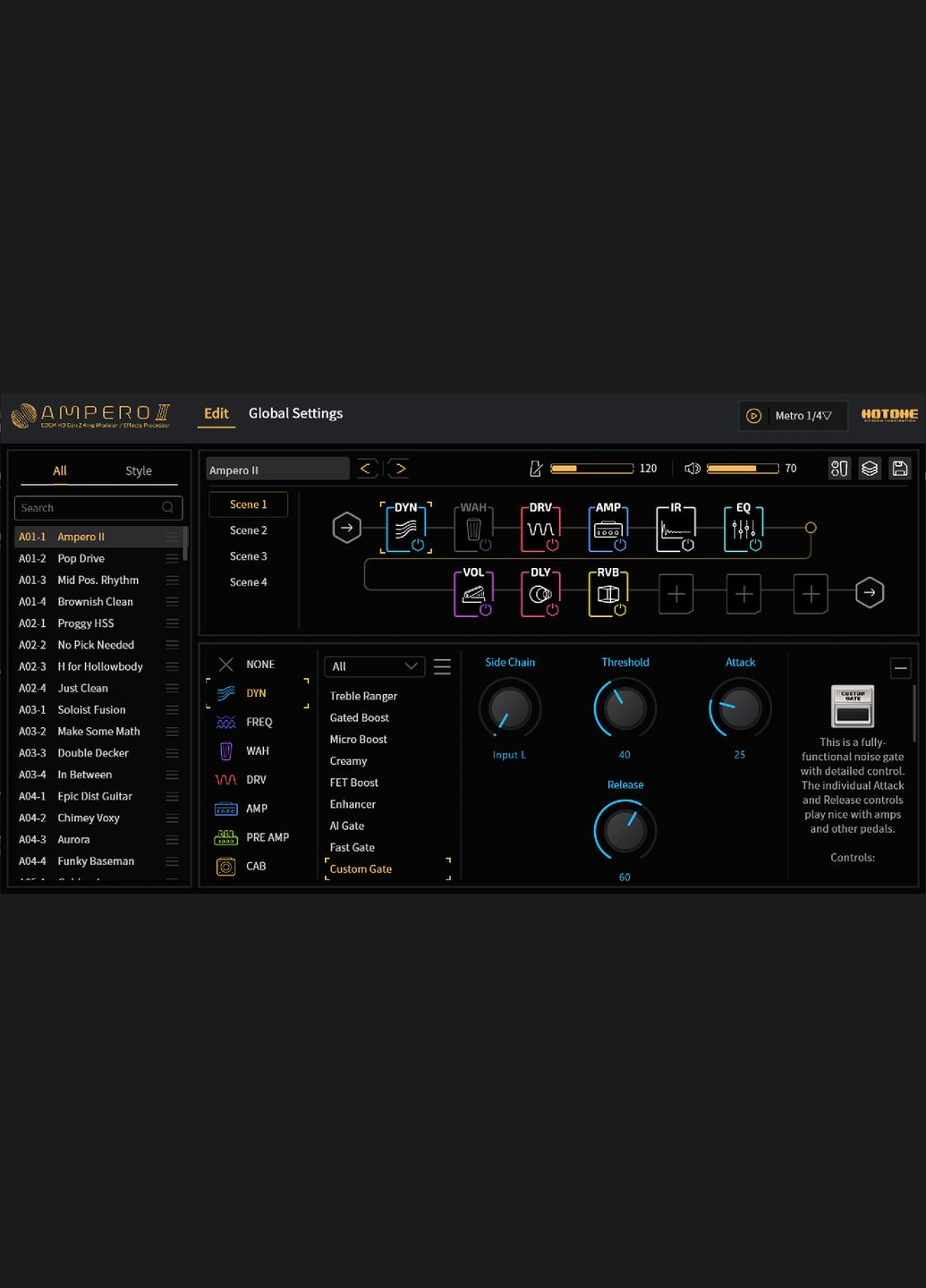 Гітарний процесор ефектів HoTone Ampero II Hotone Audio (323633683)