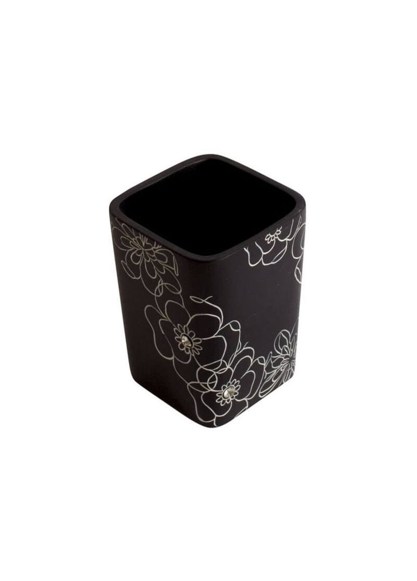 Склянка для щіток чорн Trento Crystal nero Trento Design Studio (322252545)