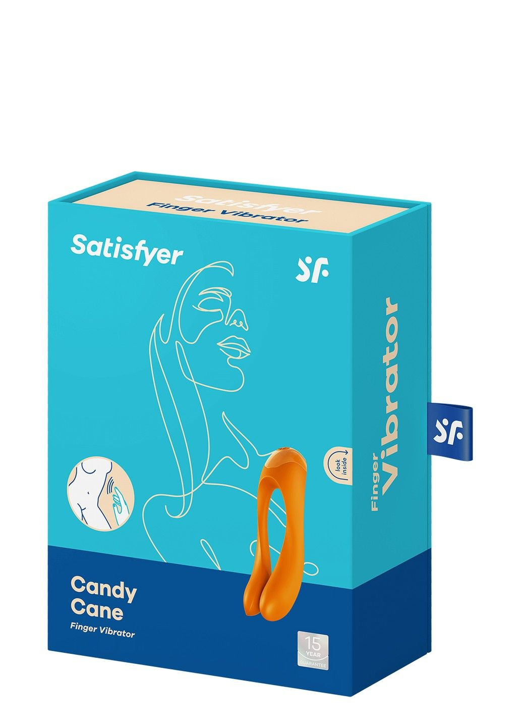 T360137 Универсальный мини вибратор Candy Cane orange Satisfyer (290278666)