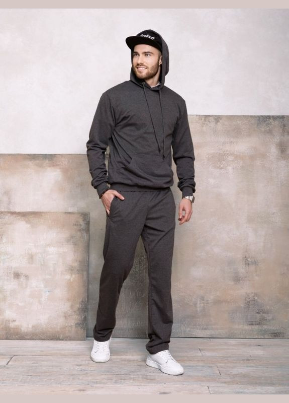 Темно-серые спортивные демисезонные брюки ISSA PLUS