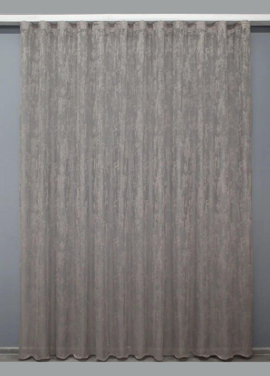 Тюль мраморная жаккардовая в зал Гардина Шоколад 300x270 см (tul-1400т-5) No Brand (306633554)