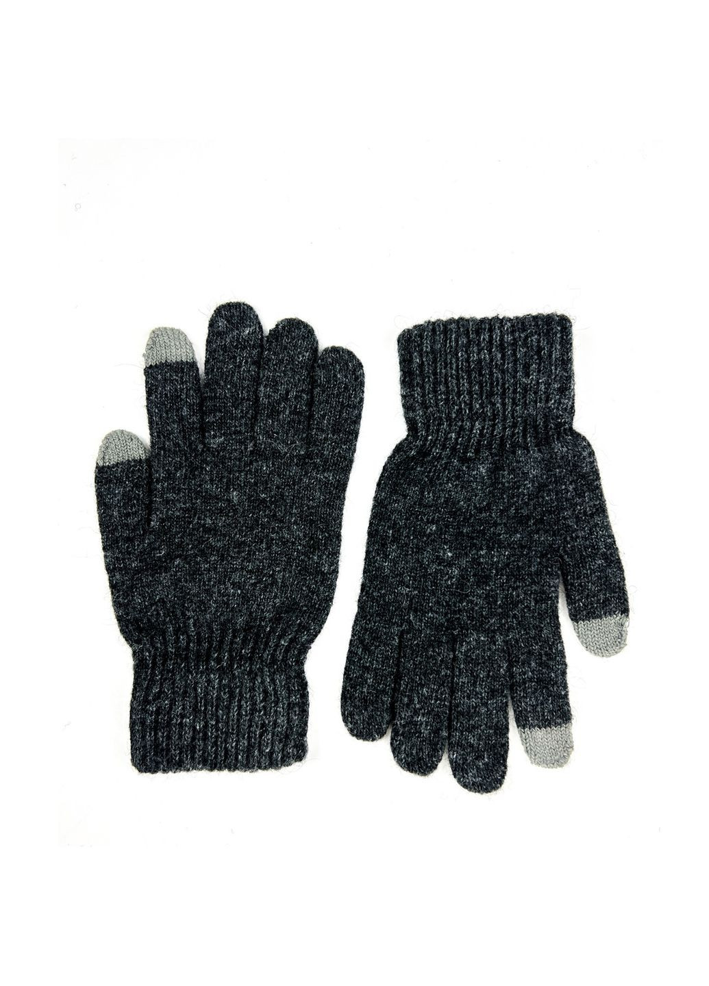 Перчатки Smart Touch мужские шерсть с акрилом серые РАЙАН 291-232 LuckyLOOK 291-232m (289359808)