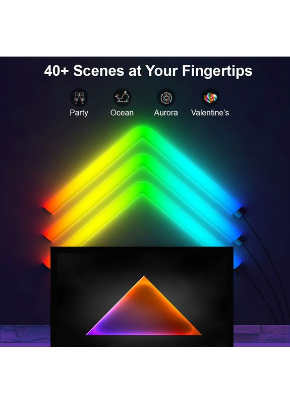 Настенный светильник Lines SAL-013B Bluetooth USB interface with app (6+2 pcs) Epik (369668304)