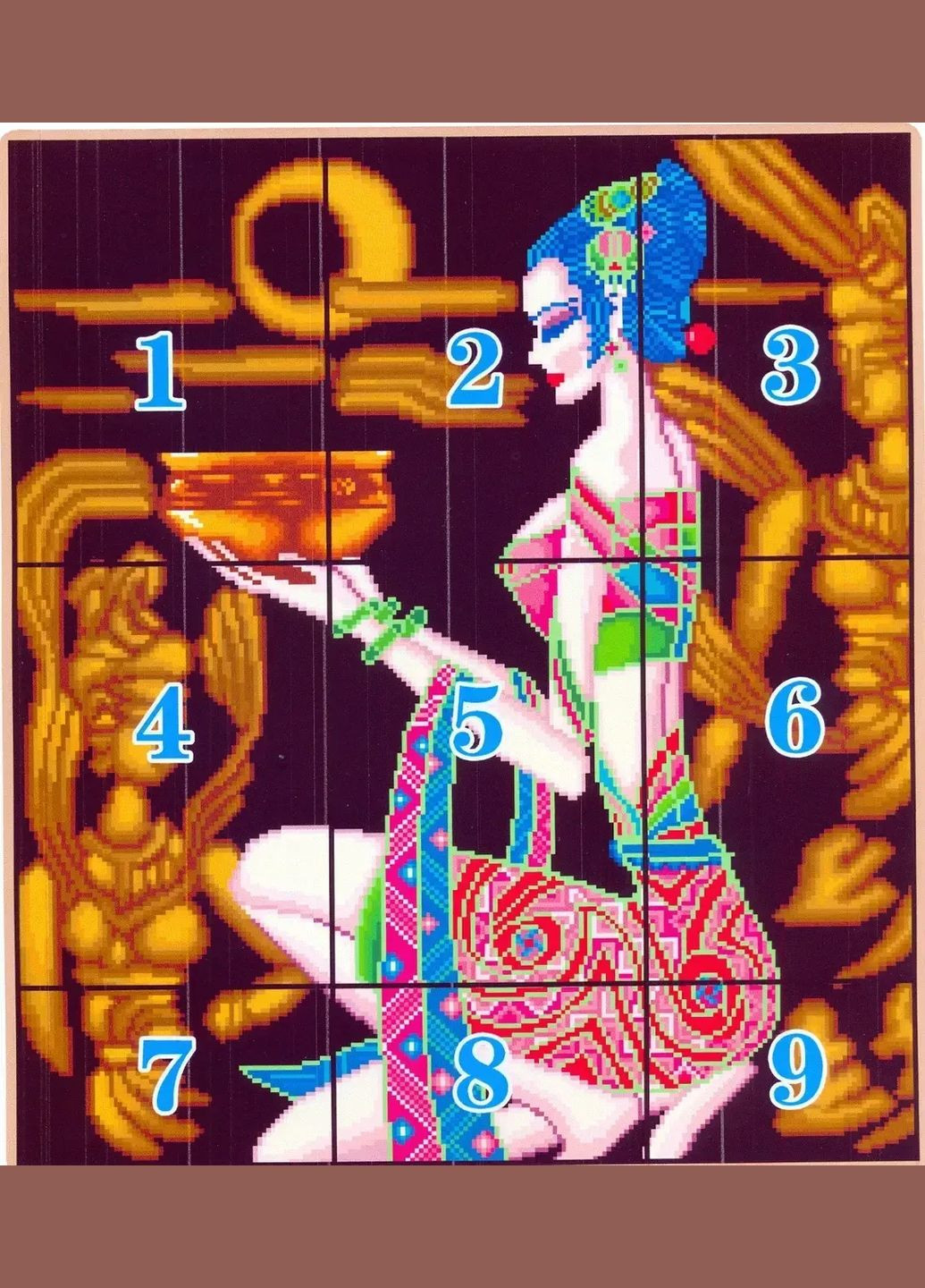 Набір для вишивання за нанесеною на канву схемою "Beautiful shot (5) ". AIDA 14CT printed, 44*50 см Joy Sunday (313613237)