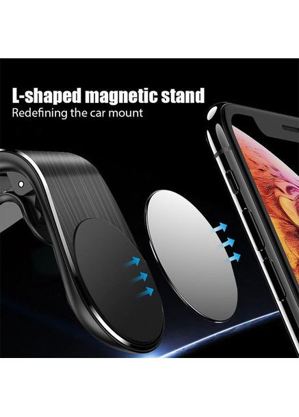 Автодержатель для телефона на дефлекторе C82 Flat Magnetic Black XO (362915797)