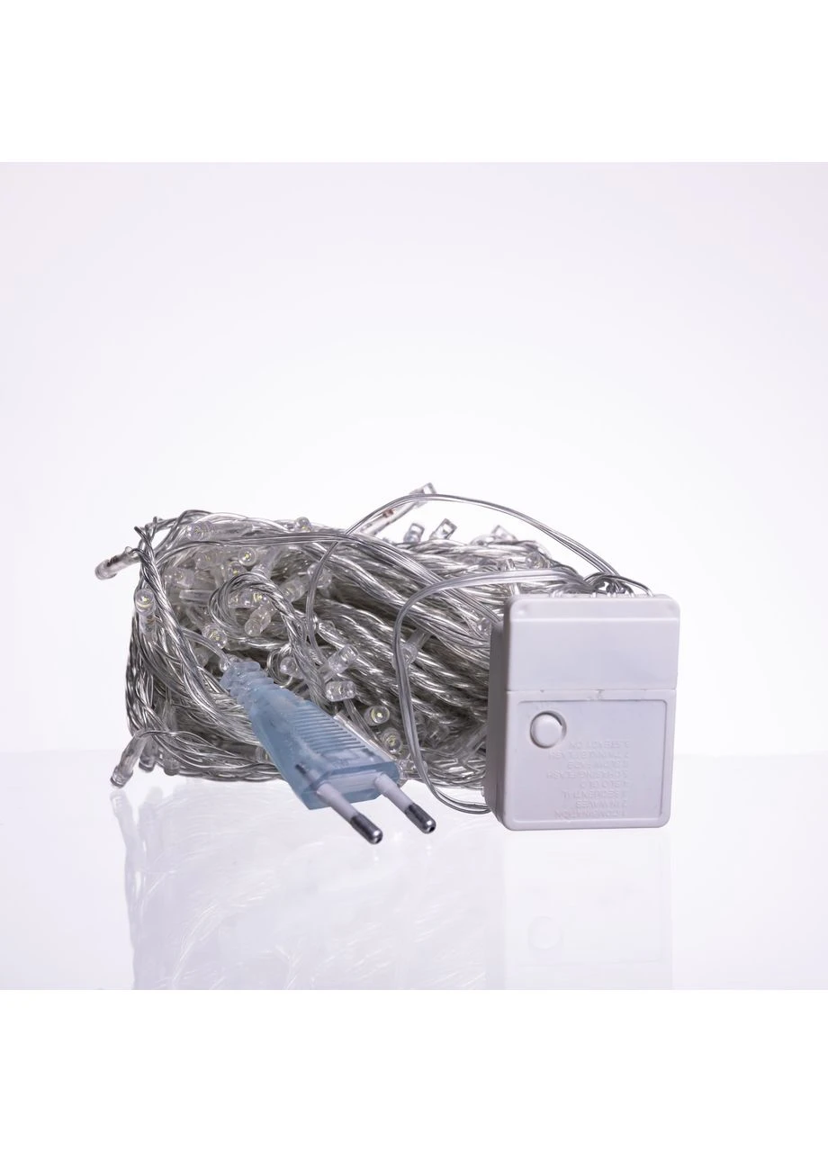 Новорічна гірлянда кімнатна нитка 10 м 120 LED білий провід Білий W120LED10MWW Garlando (391445203)