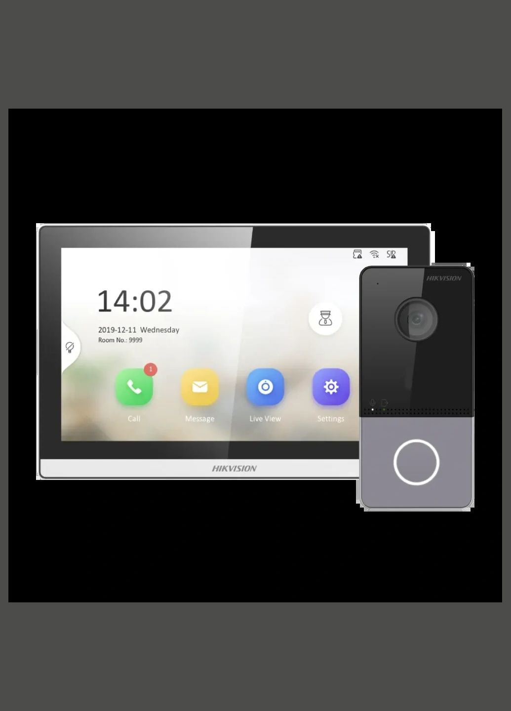 Комплект відеодомофону ”Базовий” DS-KH6350-TE1+DS-KV6103-PE1(С) Hikvision (338565372)