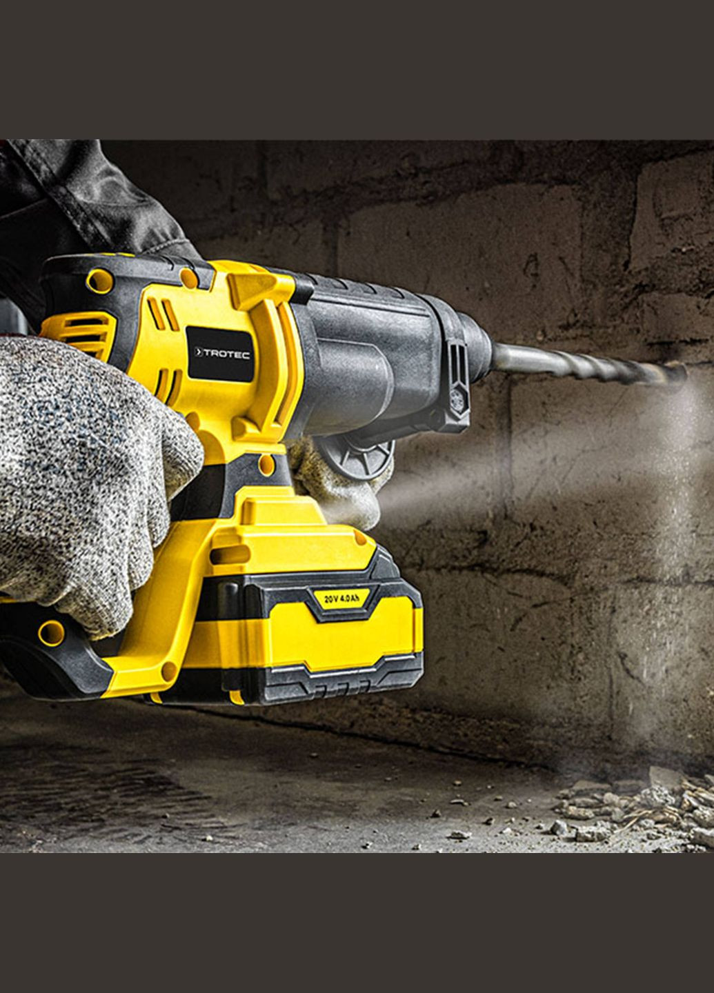 Перфоратор аккумуляторный PRDS 20-20V + кейс (4415000210) Trotec (372472649)