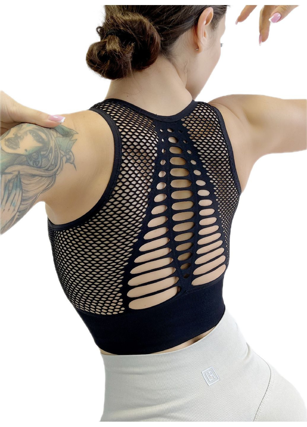 Спортивный топ пуш ап с чашками для фитнеса LILAFIT (290888473)