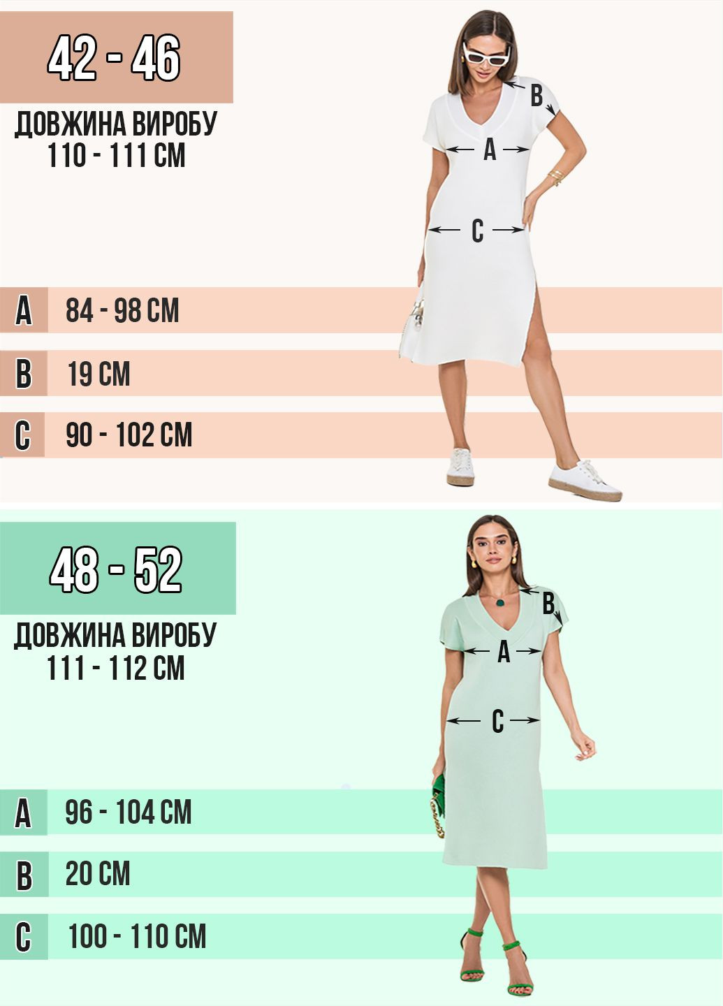 Бежевое свободное трикотажное платье с v-образным вырезом SVTR