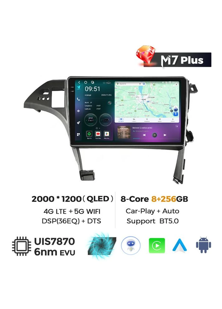 Штатна магнітола M7 Plus Toyota Prius 30 (2009-2015) M7 Plus 8Gb+256Gb CarPlay QleD Mekede (384270927)