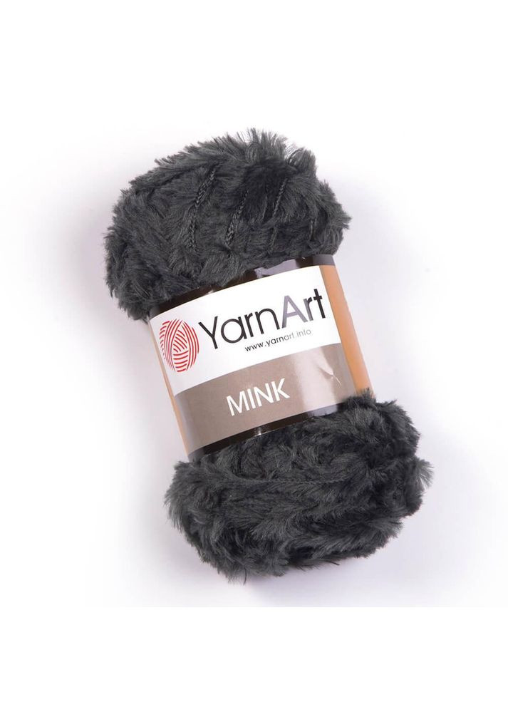Пряжа Mink, имитация меха, 343 хаки, 50 гр YarnArt (340485527)
