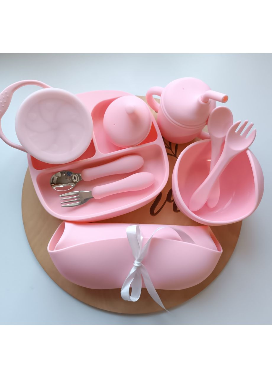 Набор посуды для малыша кварц 10 шт Посуда для самостоятельного кормления малыша (0201) No Brand (368999908)