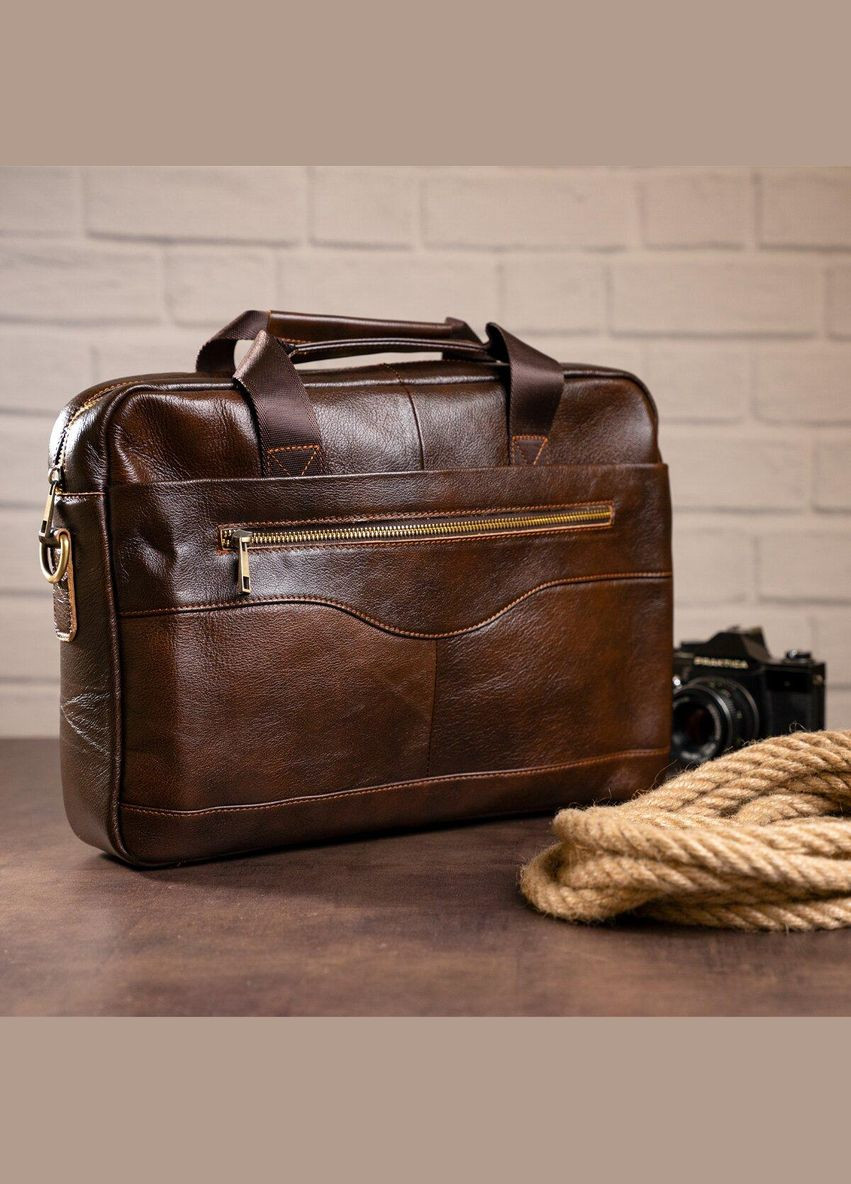 Сумка чоловіча під ноутбук 14669 Коричнева Vintage (298567926)