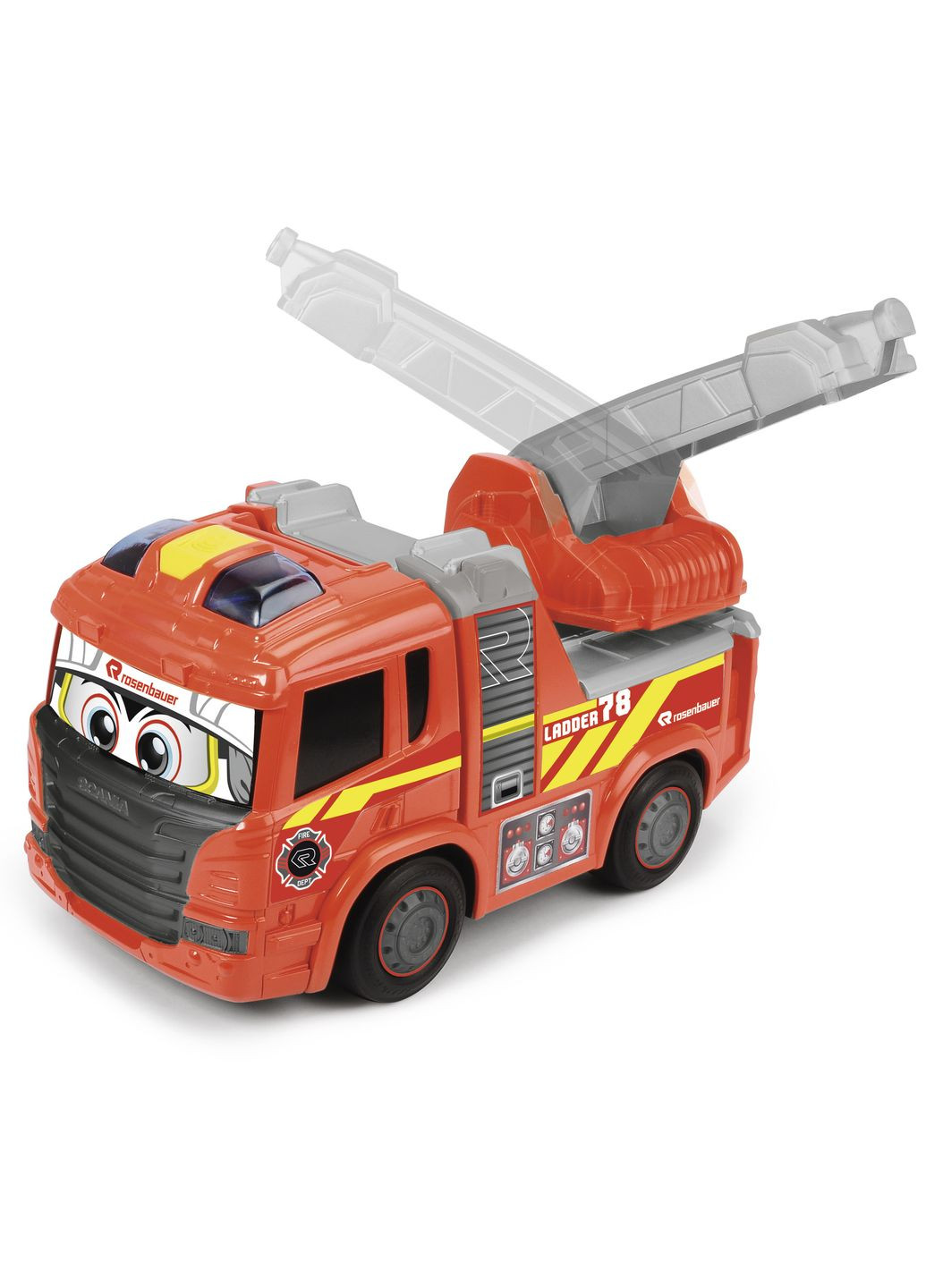 Пожежна машина АВС Сканія Ферді з поворотною драбиною, звук, світло, 25 см () Dickie toys 4114005 (361497785)