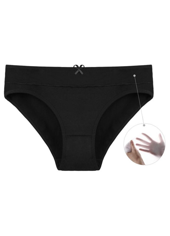 Черные трусики слипы однотонные Donella Сліпи (315919700)