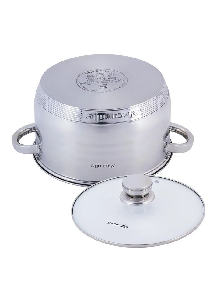 Кастрюля с крышкой 5 л KM4913 Kamille (316613495)