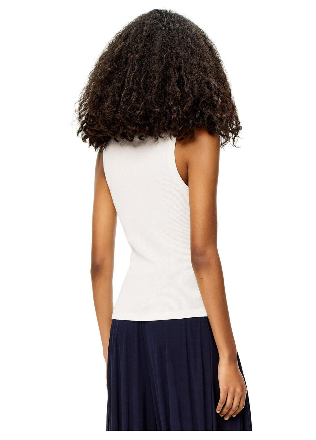Жіноча майка LOEWE CROPPED ANAGRAM TANK Білий No Brand — 293510610