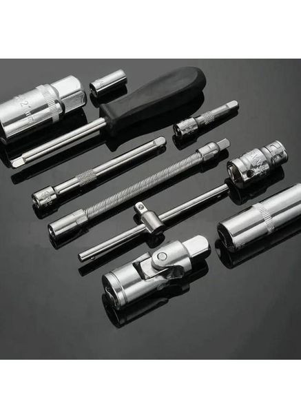 Универсальний набор инструментов из хром-ванадиевой стали на 151 предмет ручных инструментов в пластиковом кейсе Синий No Brand (357205502)