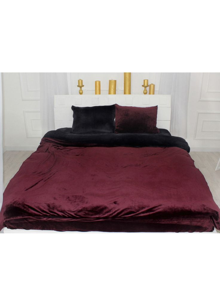 Постільна білизна Велюр Winter Frost 28-0007 + 28-0002 Poinsettia Velvet 220х240 (m220199) Mirson Велюр Winter Frost 28-0007 + 28-0002 Poinsettia Ve (366562952)