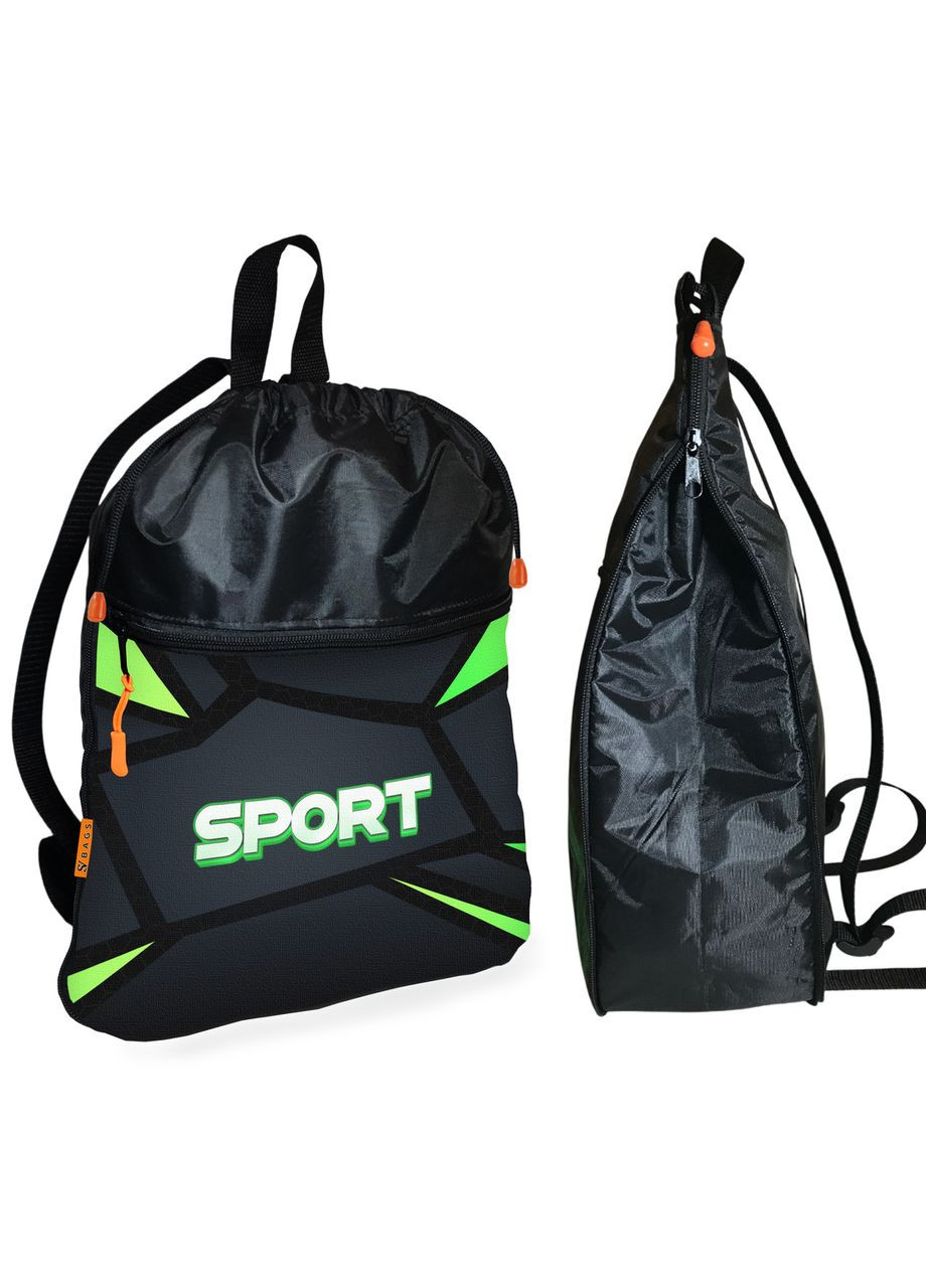 Рюкзак-мішок для взуття, спортивної форми Sport дитяча сумка для змінки з розширювачем No Brand (325450465)