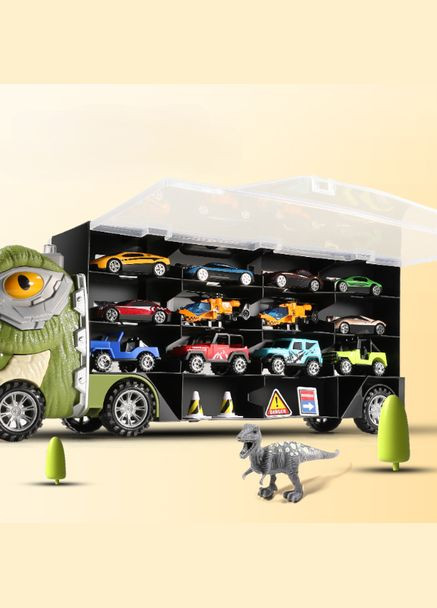 Большой детский автовоз динозавр с машинками и динозаврами контейнеровоз OEM (315335927)