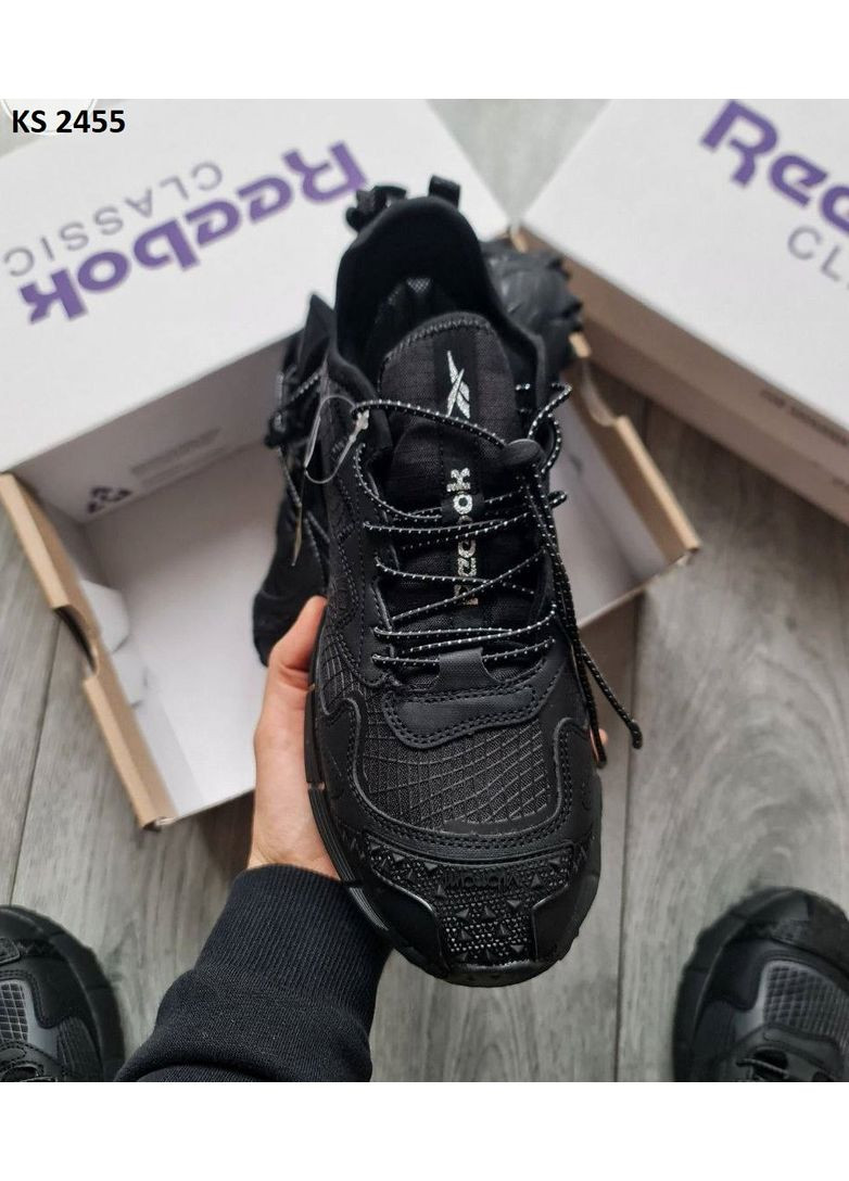 КРОССОВКИ ЖЕНСКИЕ REEBOK ZIG KINETICA II EDGE GORE-TEX BLACK РИБОК ЗИГ КИНЕТИКА No Brand чёрные демисезоны (368647189)