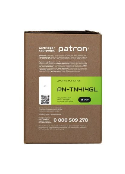 Тонер-картридж Konica Minolta TN414 Green Label (PN-TN414GL) Patron (396695984)
