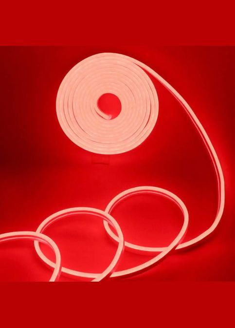 Світлодіодна неонова стрічка NEON 220В JL 2835-120 G IP65 герметична 5 метрів Червона No Brand (323486249)