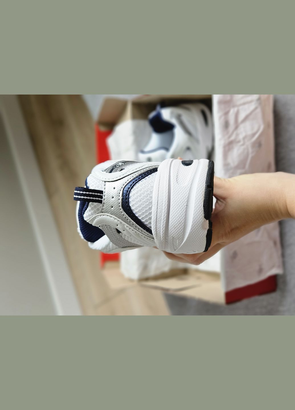 Кроссовки женские и мужские New Balance 530 white silver \ Нью Беланс 530 белые серебряные No Brand белые демисезоны (302241510)