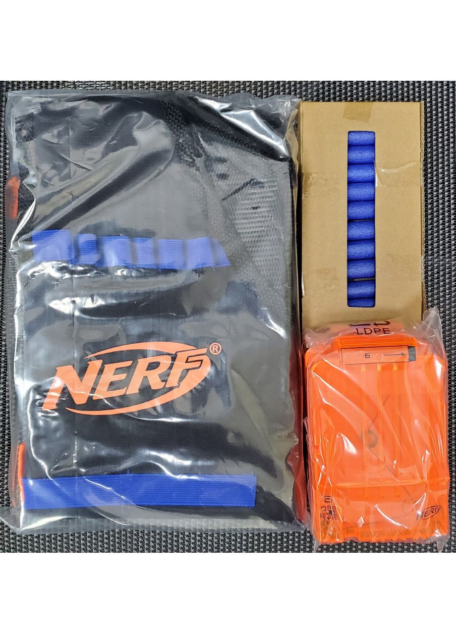 Игровой набор Жилет агента Nerf со стрелами и магазинами Оригинал NERF N-Strike Elite Series Tactical Vest Hasbro (365251462)