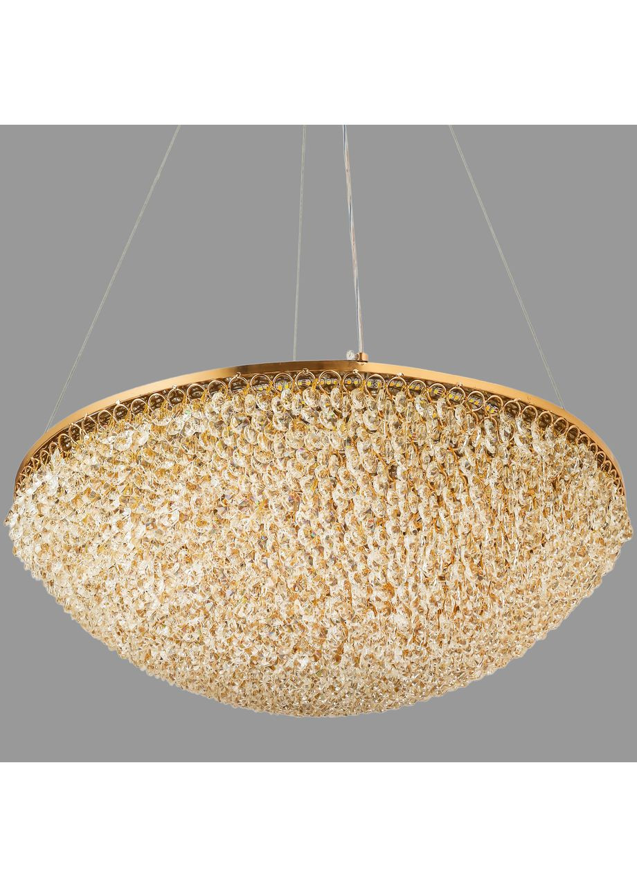 Люстра золотая "CRYSTAL" арт-деко (89-7205 (500) GD) No Brand (372991300)