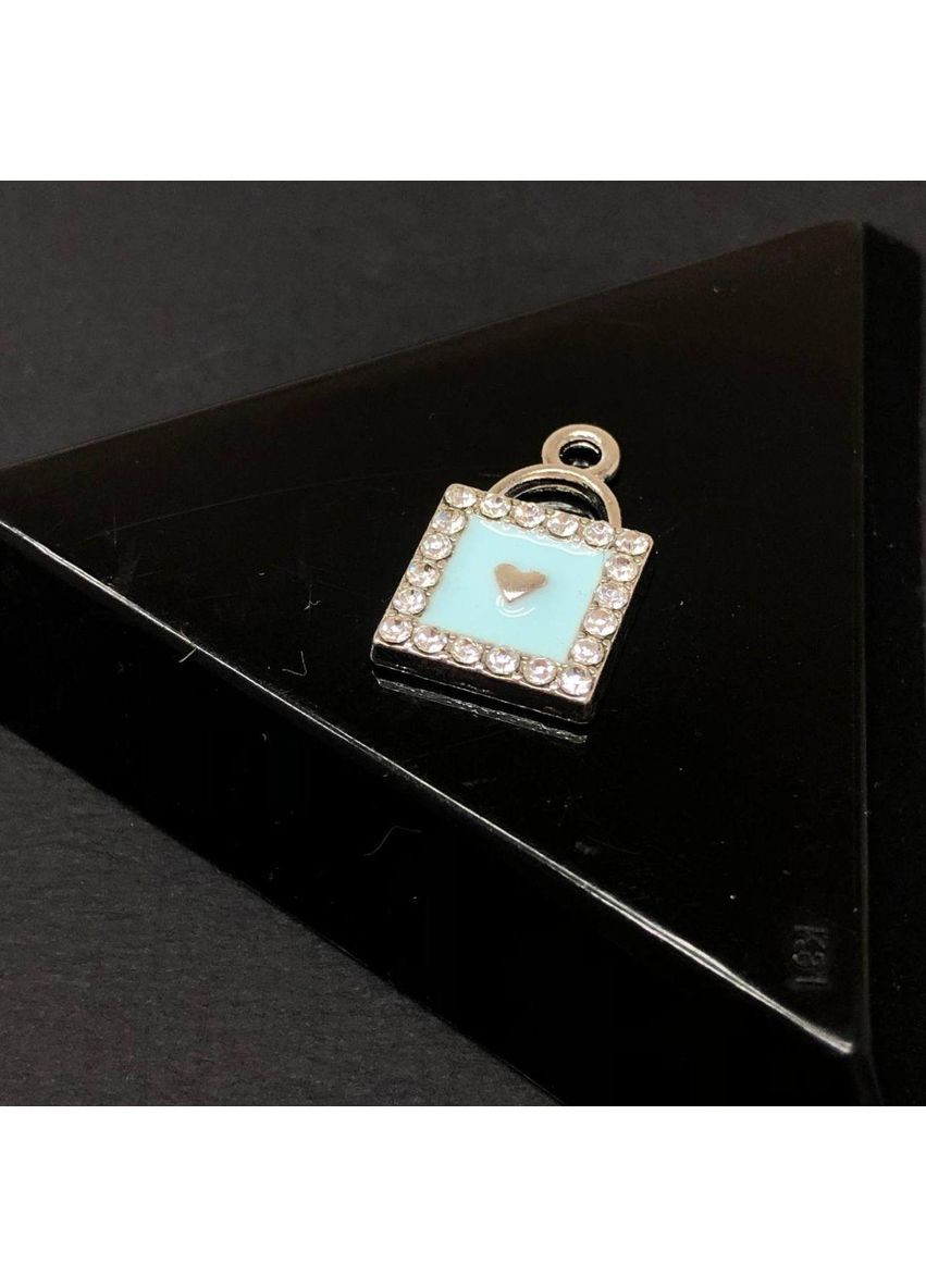 Подвеска "Замочек голубой" 11х17 мм, цвет. Plus-plus (352751483)