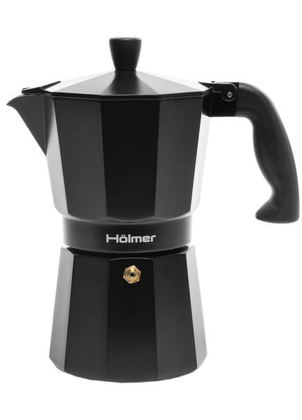 Гейзерная кофеварка CF-0450-B Black Moon 450 мл Holmer (361076963)