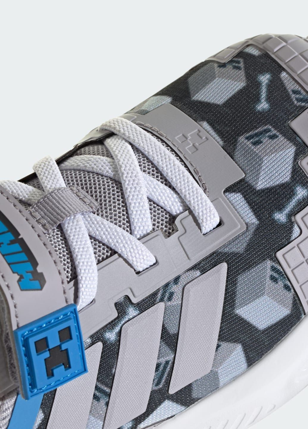 Серые всесезонные кроссовки minecraft fortarun 4.0 children adidas