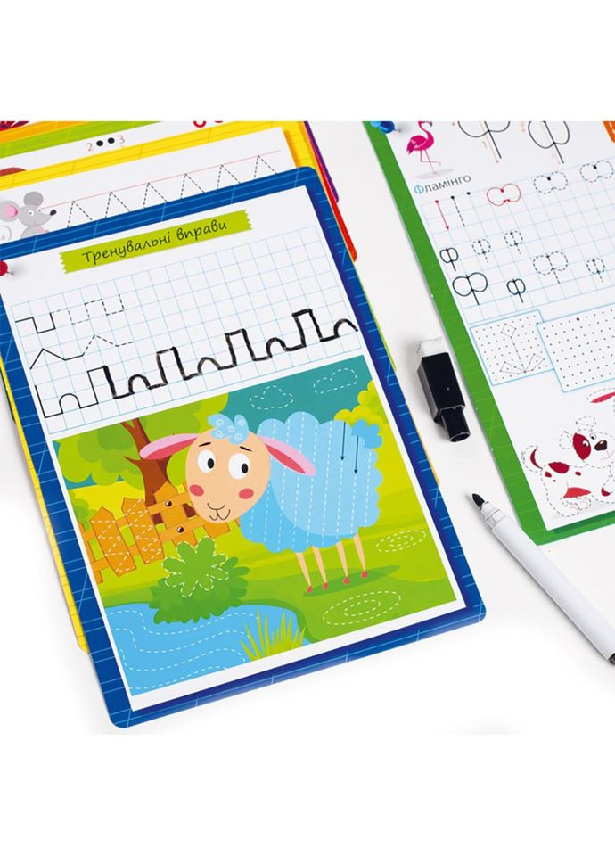 Карточки с маркером "Готовимся к школе: Алфавит" VT5010-21 Укр No Brand (339779192)