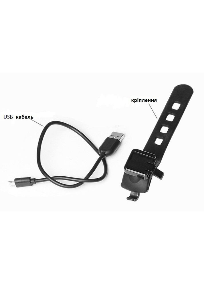 Фонарь мигалка HJ-057 акум. Li-ion, micro USB (HJ-057) Bautech (371651853)