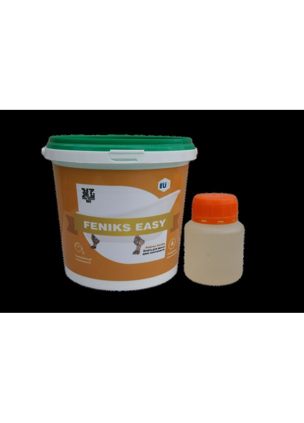 Краска радиаторов отопления 1.2 кг желтая глянцевая без запаха. Feniks (363131298)