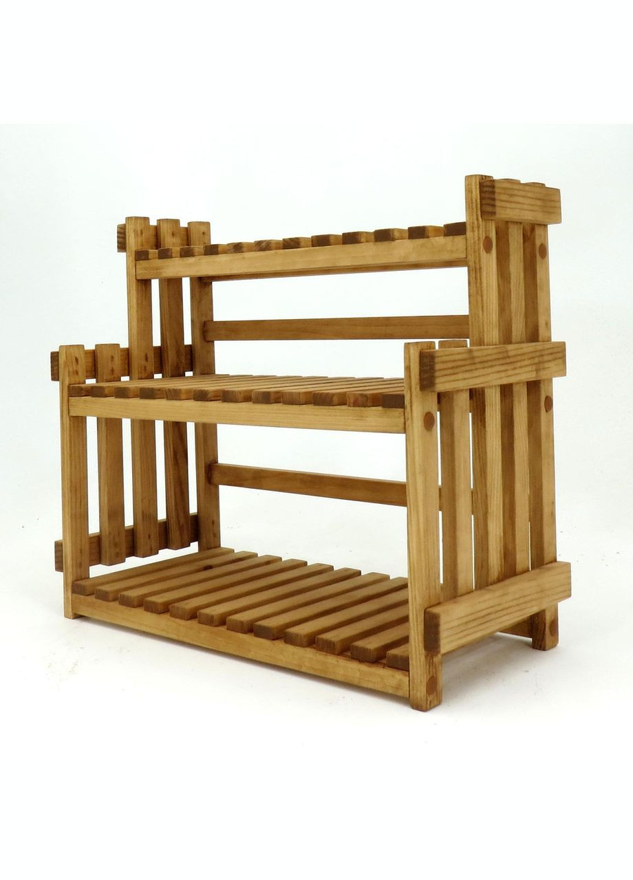 Підставка для квітів з дерева Норенія 37 мускат (ЦВП-374507) No Brand (328226518)