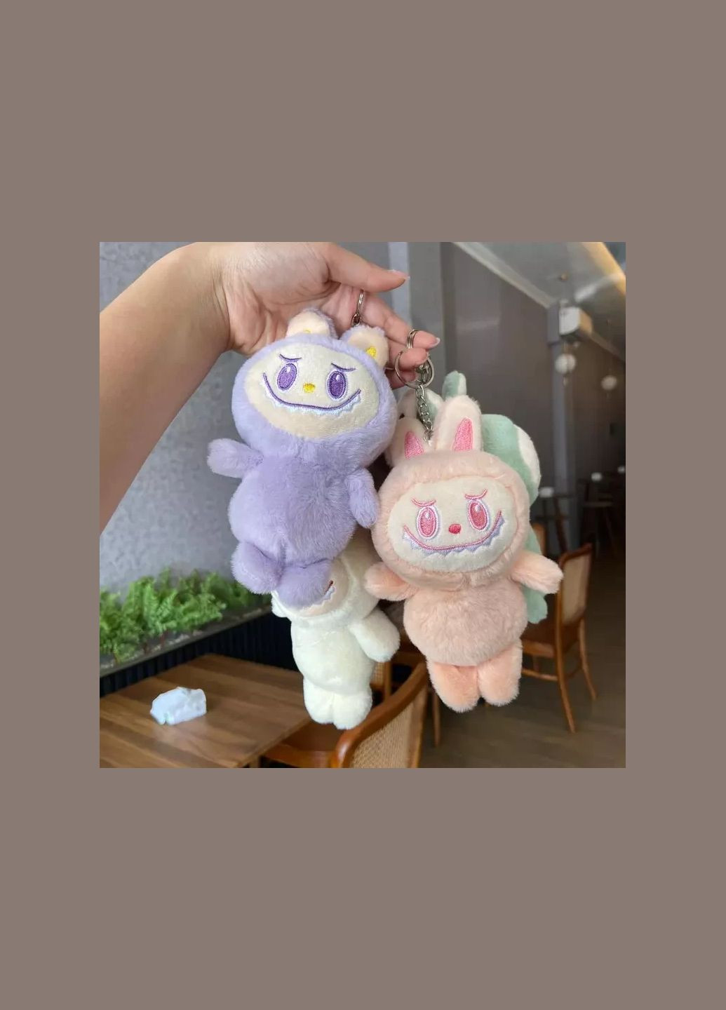 Мягкая игрушка сюрприз брелок labubu лабубу плюшевая детская the Monsters exciting macaron 17 см для детей No Brand (342418082)