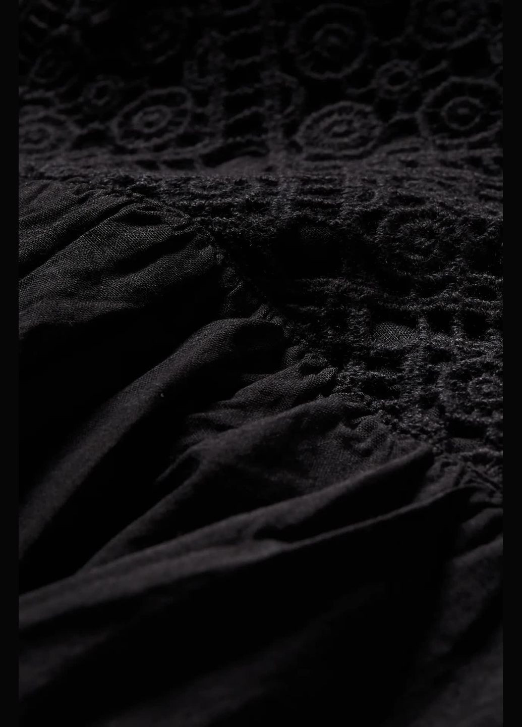 Черное кэжуал платье из хлопка C&A однотонное